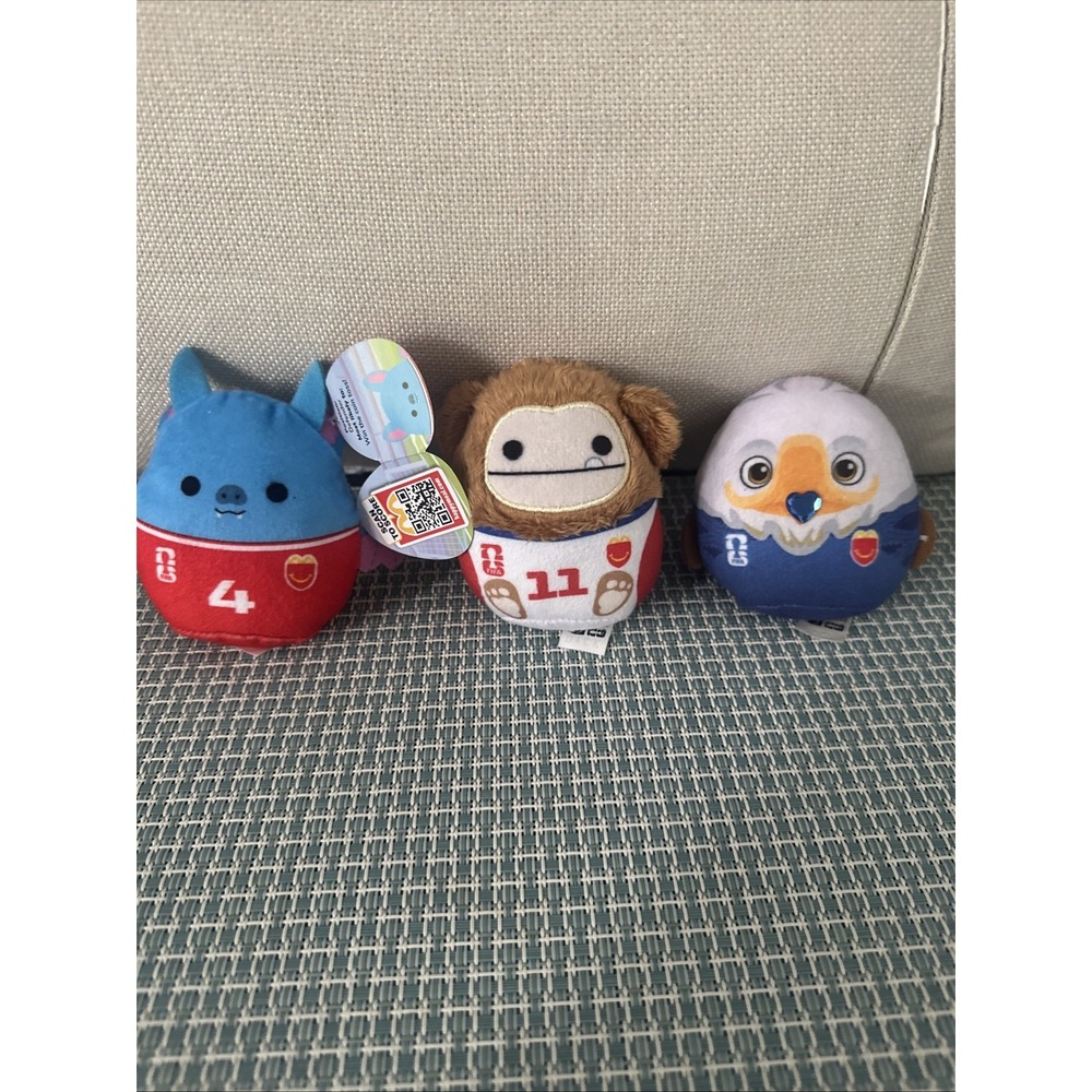 McDonald's Squishmallows Happy Meal Plush Lot of 3 #4 #11 #10 Toys